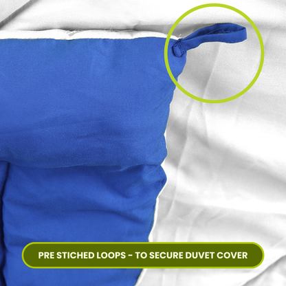 Blue & White Reversable Comforter/Duvet