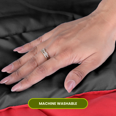 Black & Red Reversable Comforter/Duvet