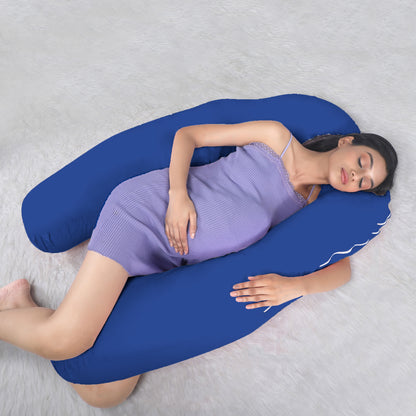 Navy Blue Pregnancy Pillow (U Shaped)