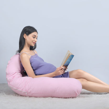 Baby Pink Pregnancy Pillow (U Shaped)