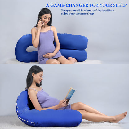 Navy Blue Pregnancy Pillow (U Shaped)