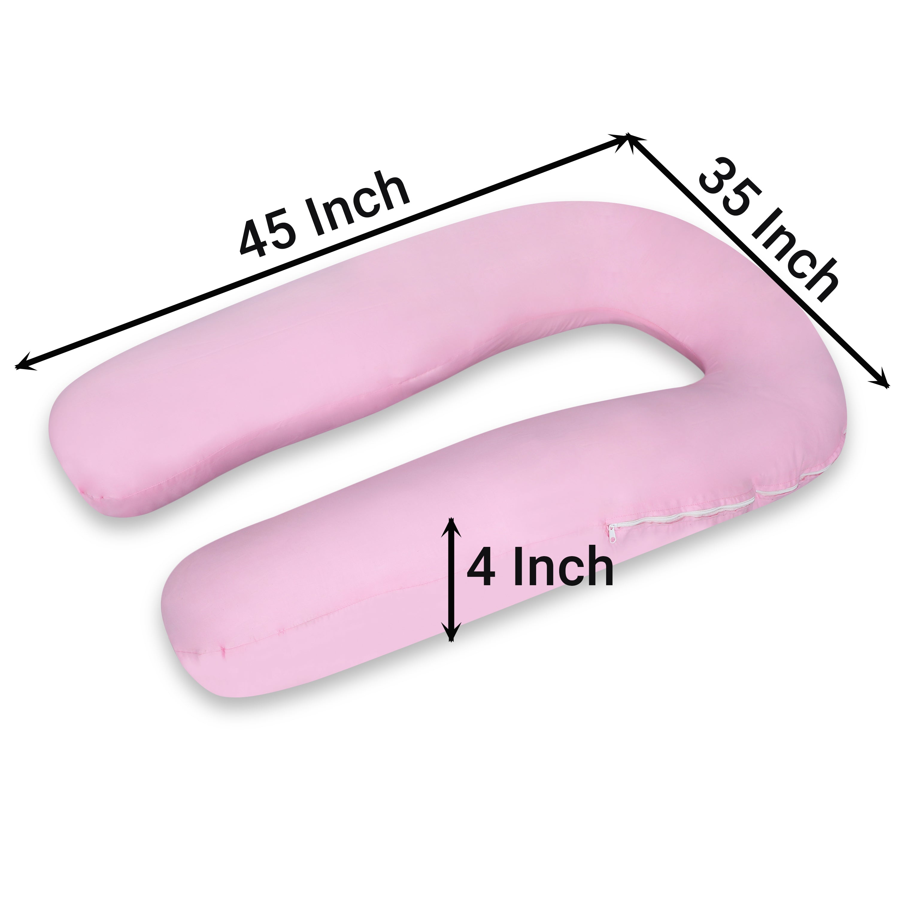 Baby Pink Pregnancy Pillow (U Shaped)