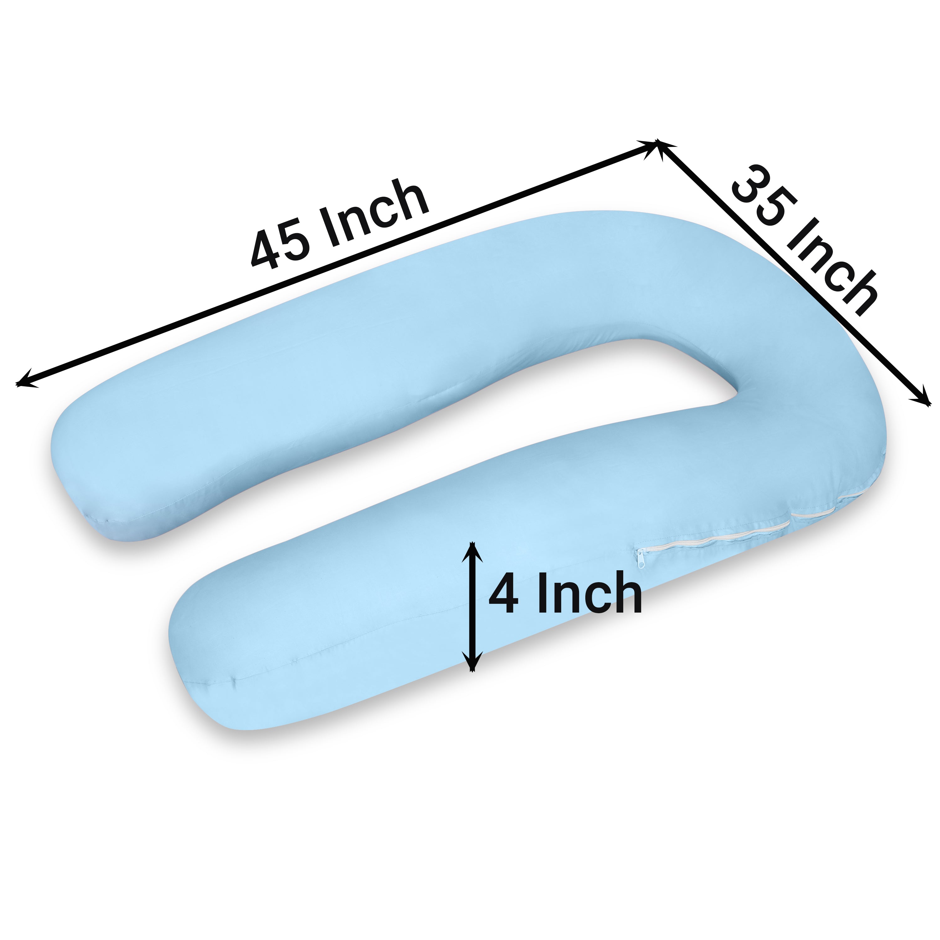 Sky Blue Pregnancy Pillow (U Shaped)