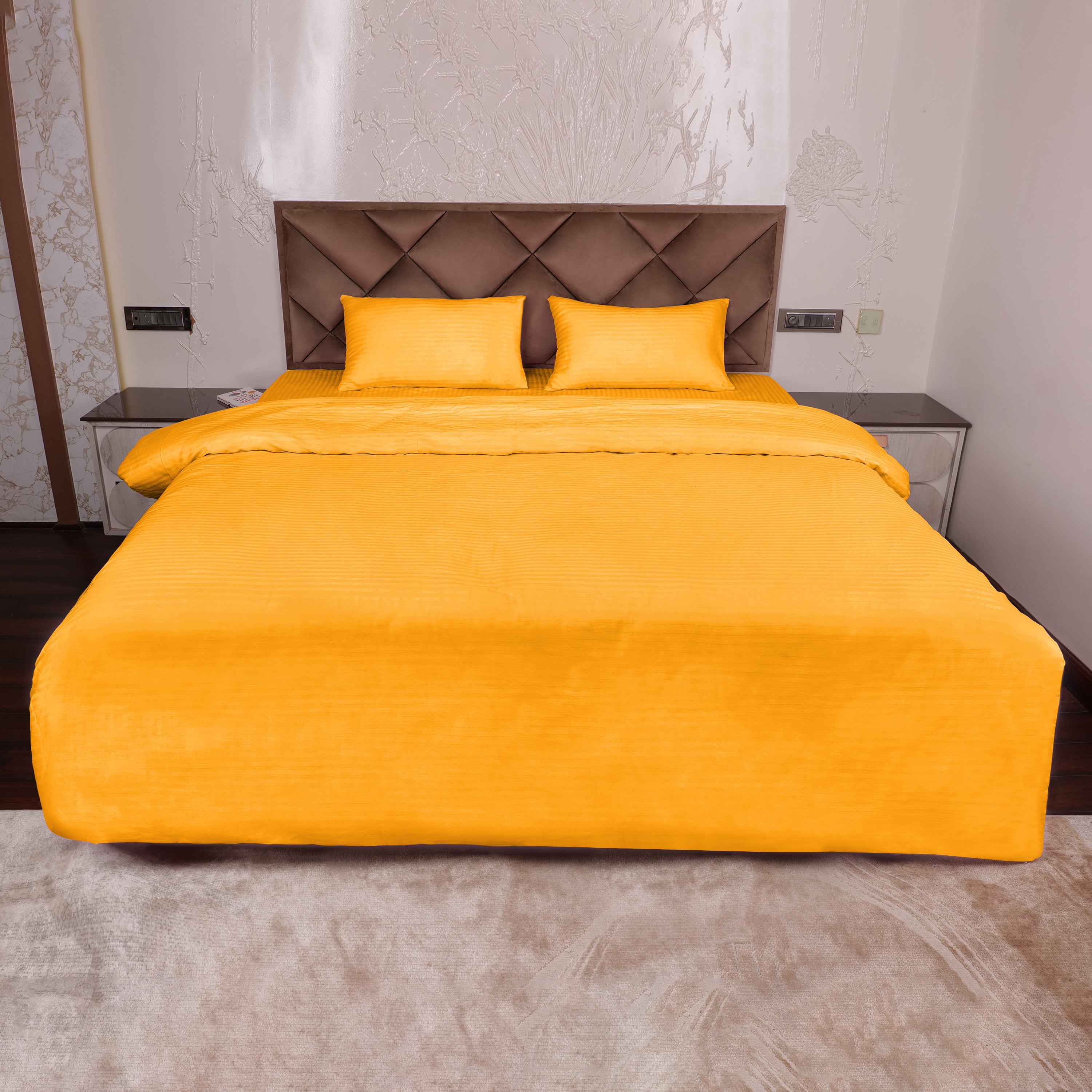 Golden Duvet Cover Stripe AVI Lifestyles I01