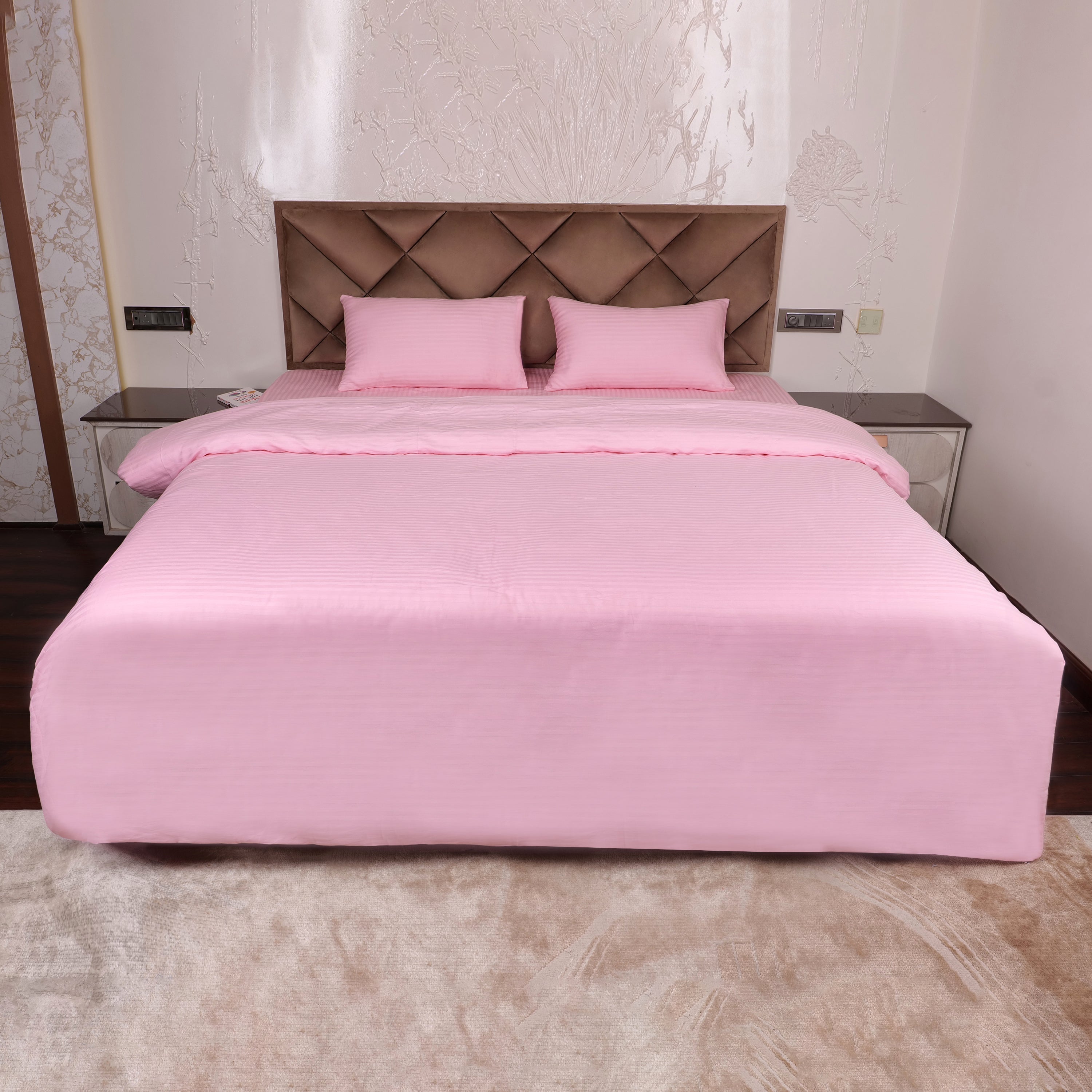 Pink Duvet Cover Stripe AVI Lifestyles I01