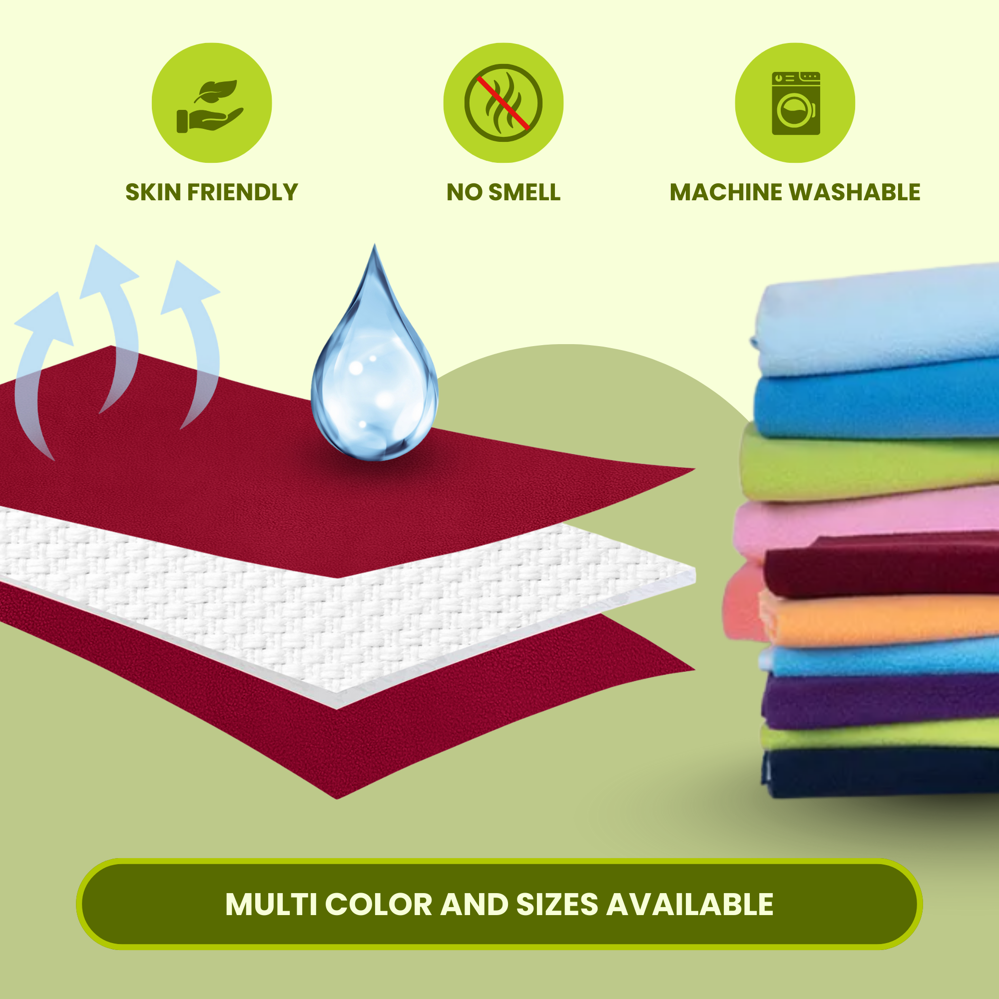 Maroon Dry Sheet AVI Lifestyles I04