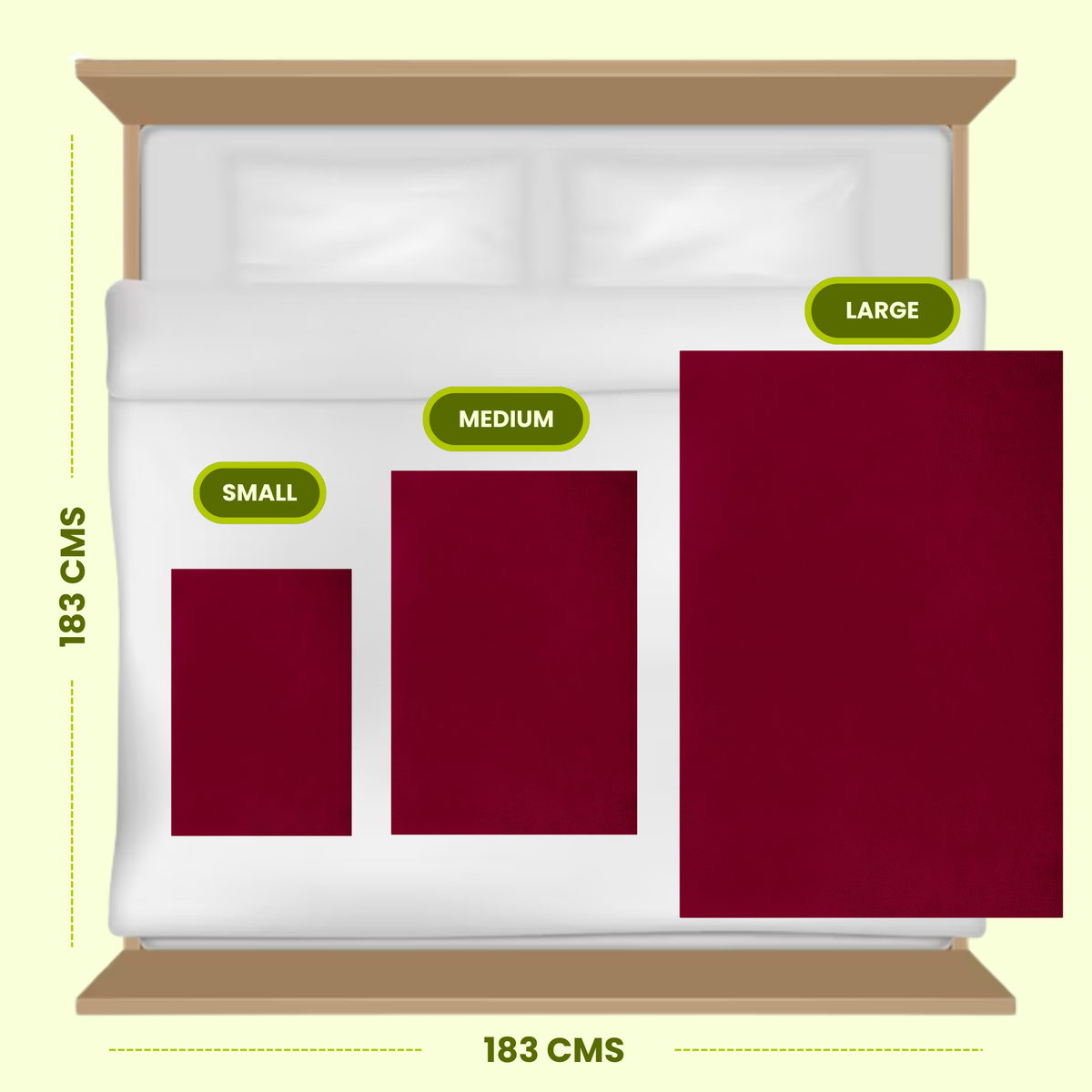 Maroon Dry Sheet AVI Lifestyles I06