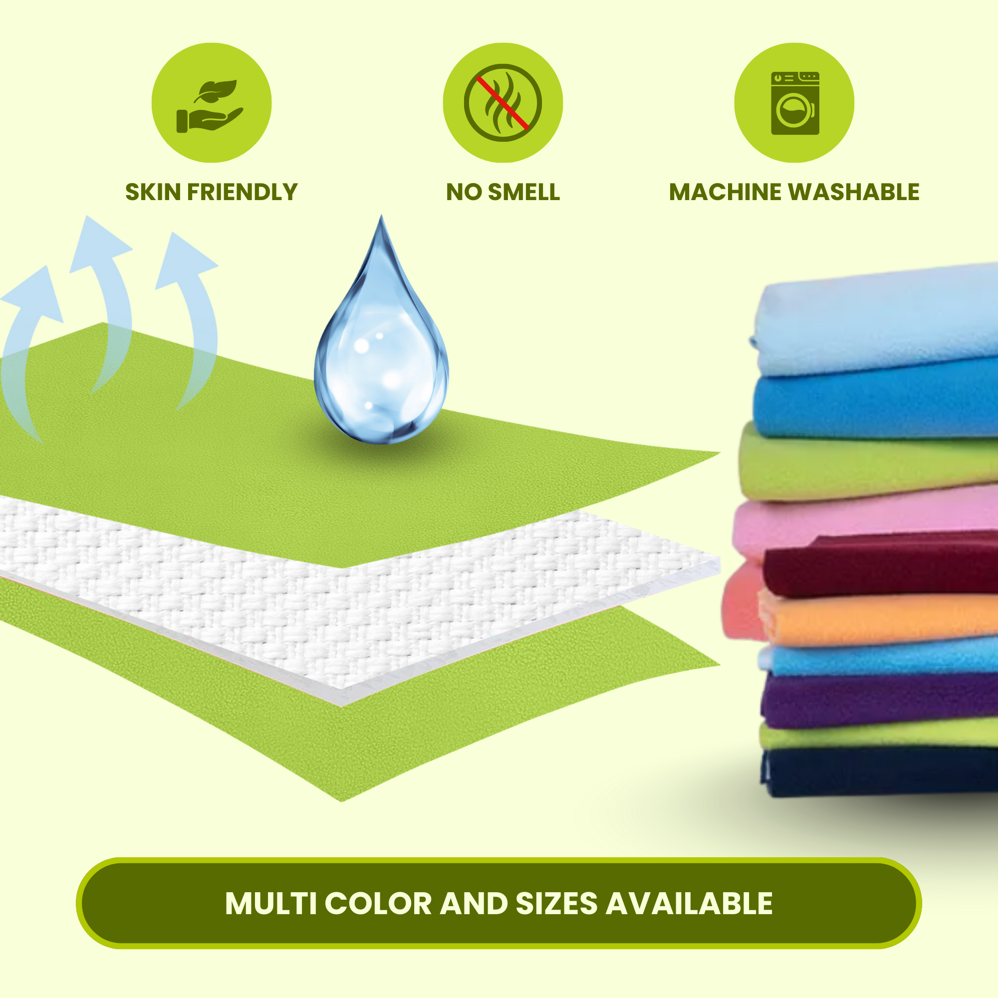 Mint-Green Dry Sheet AVI Lifestyles I04