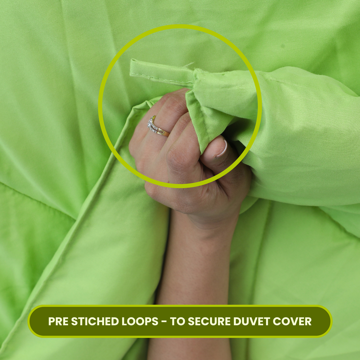 Mint- Green Duvet Plain AVI Lifestyles I07