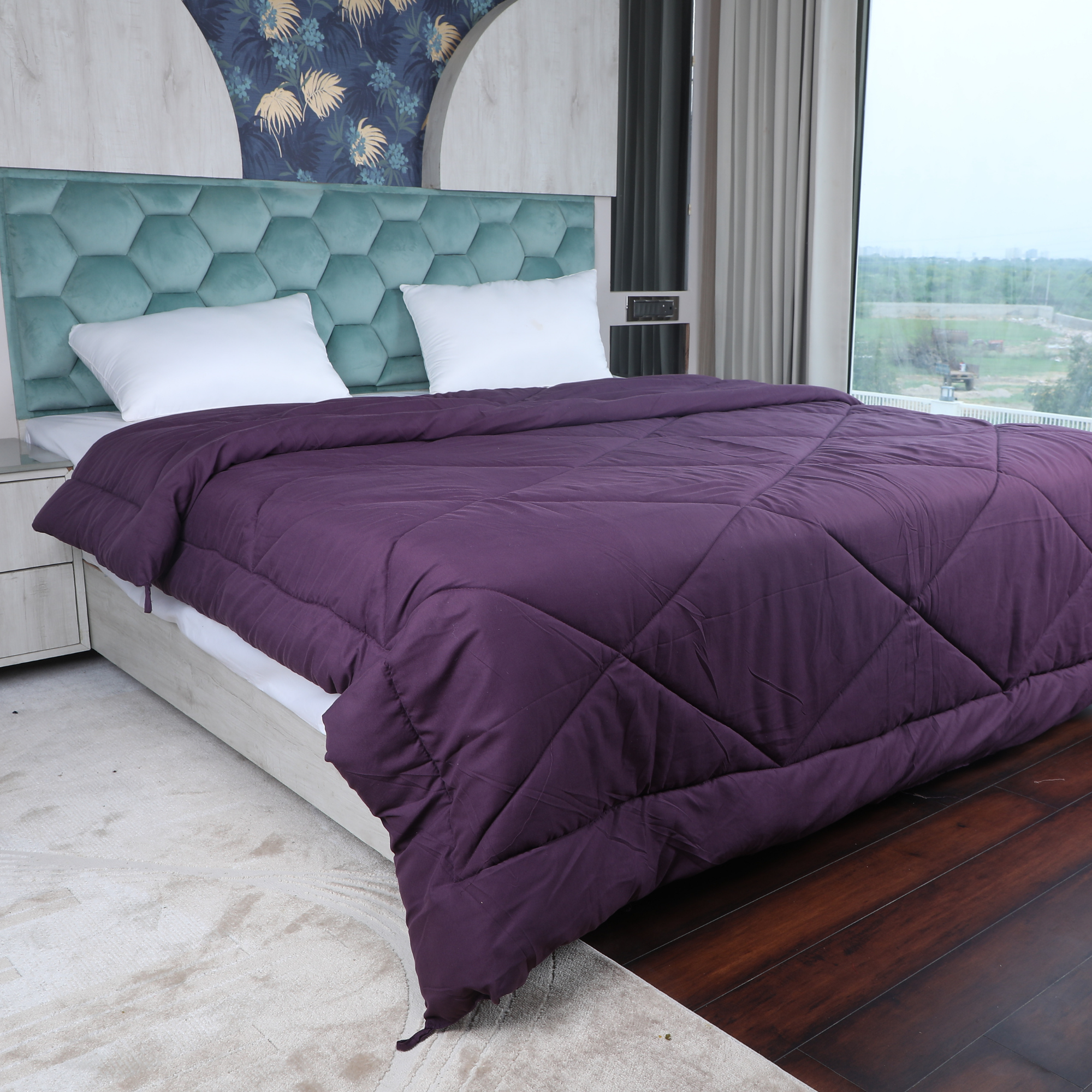 Wine Duvet Plain AVI Lifestyles I02