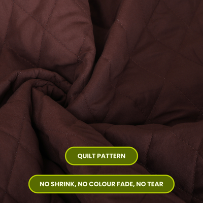 Quilted Brown Mattress Protector 