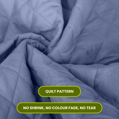 Quilted Grey Mattress Protector 