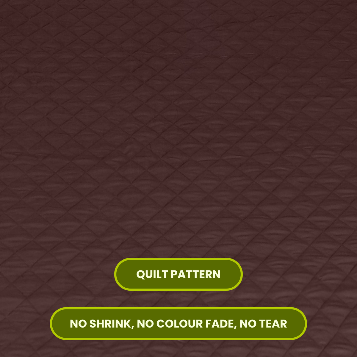 Quilted Brown Mattress Protector 