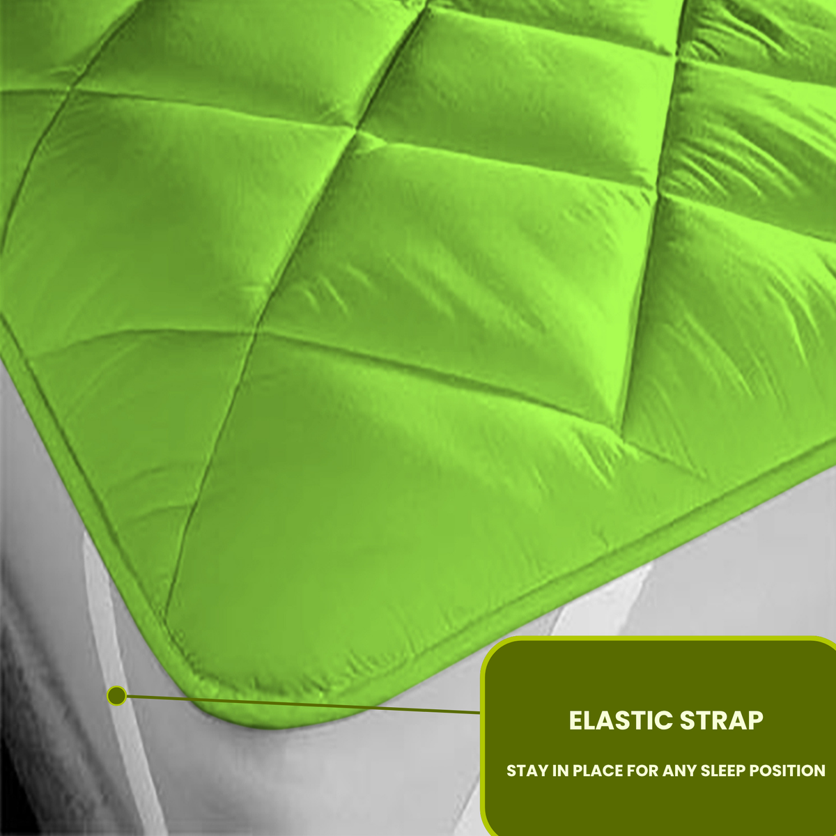 Quilted Mint Green Mattress Protector 
