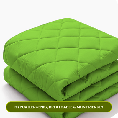 Quilted Mint Green Mattress Protector 