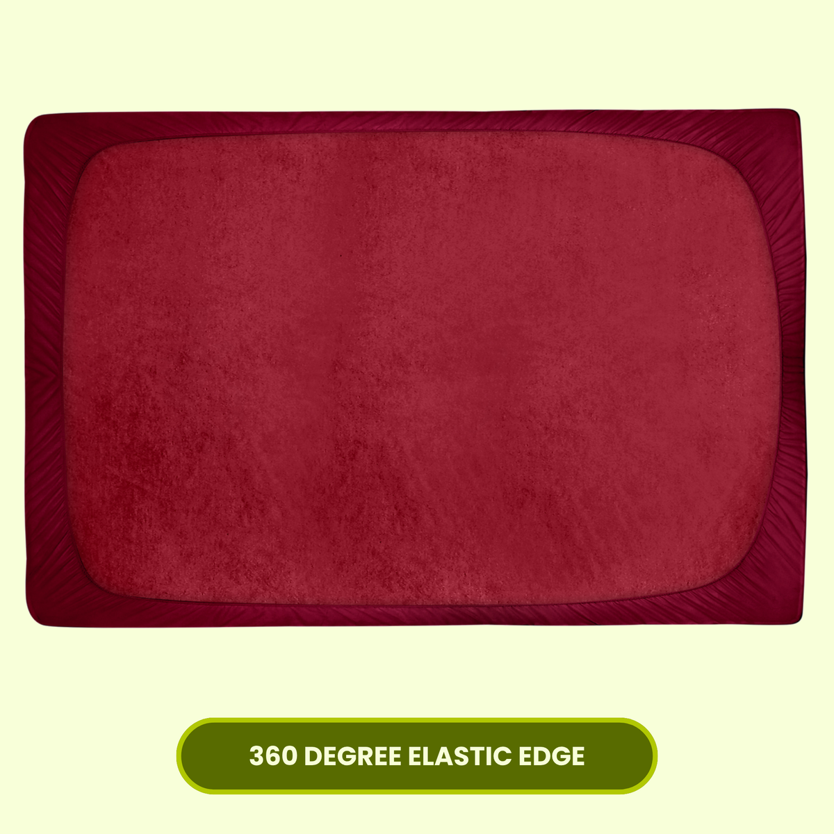 Maroon Terry Mattress Protector AVI Lifestyles I04