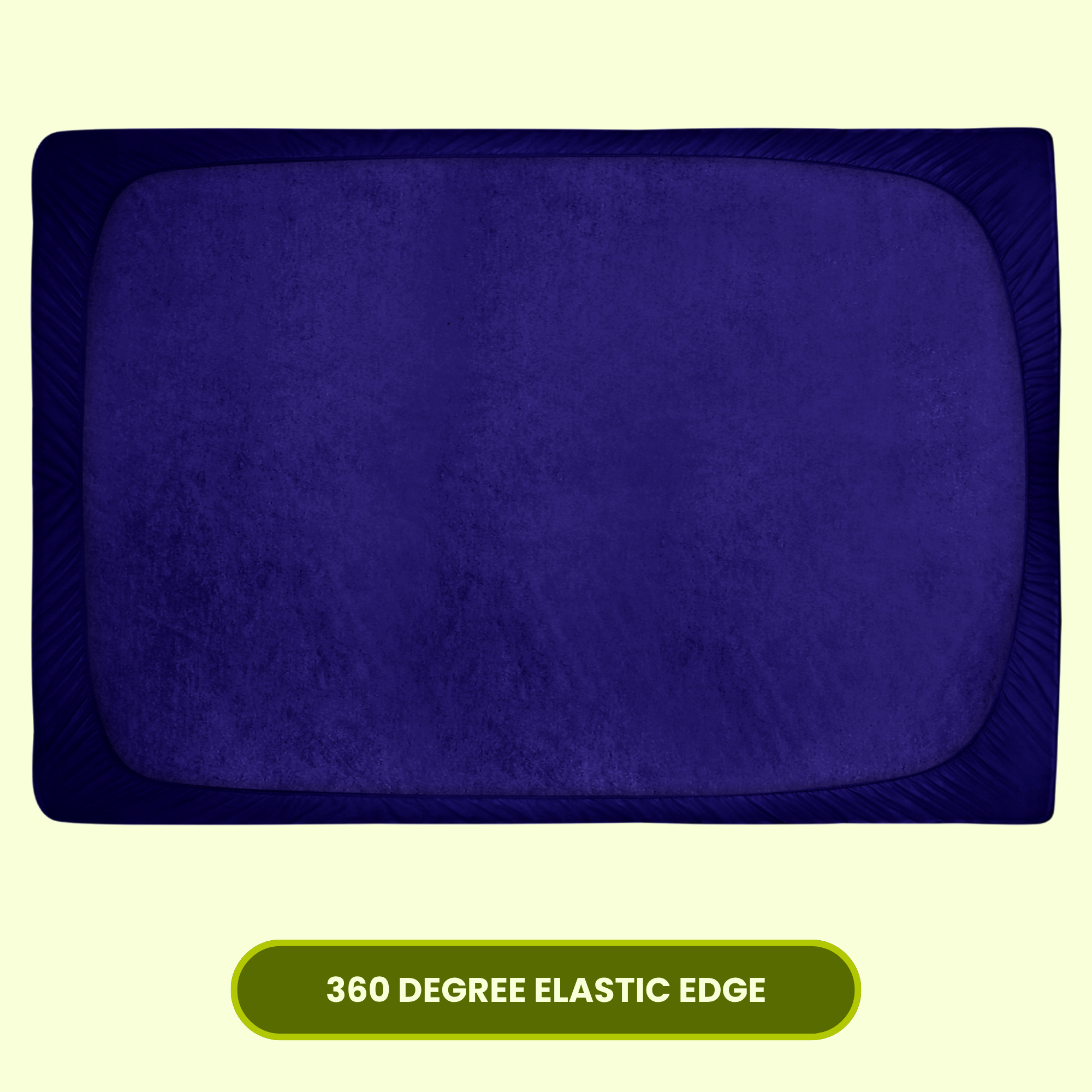 Navy-blue Terry Mattress Protector AVI Lifestyles I04