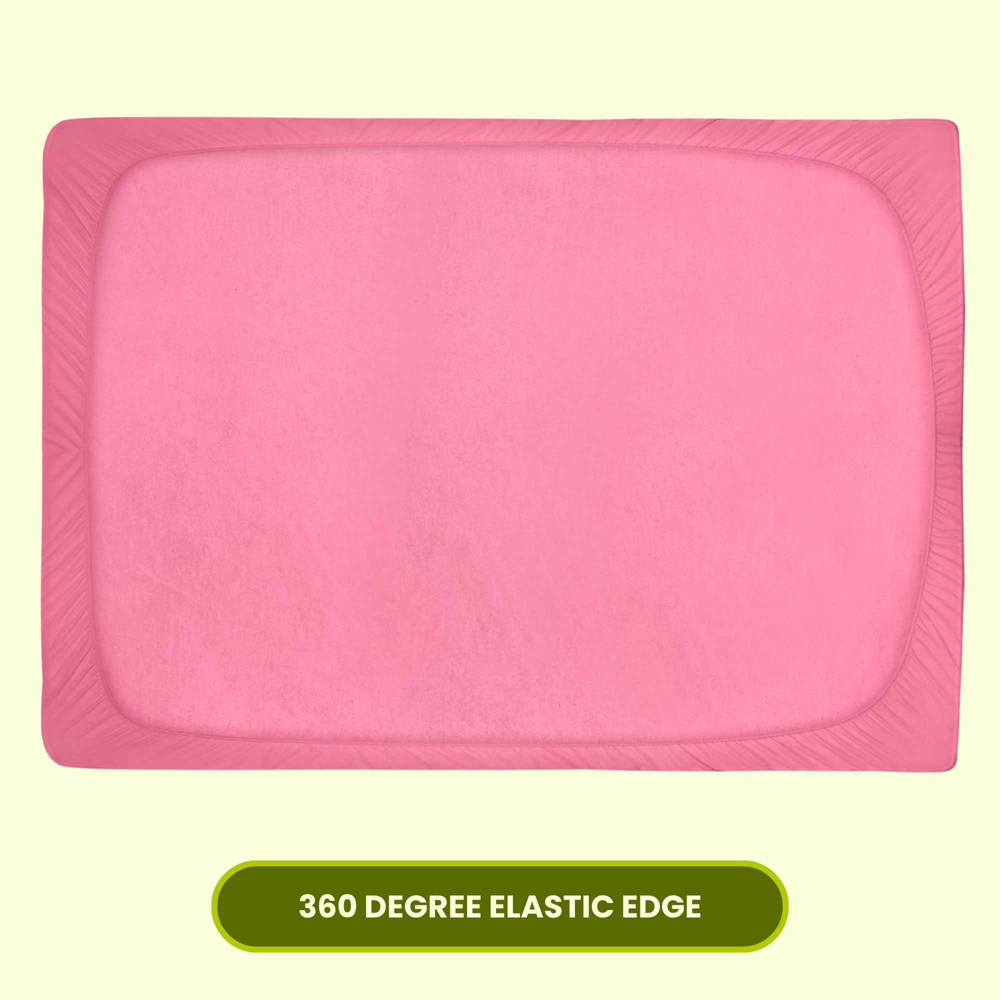 Pink Terry Mattress Protector AVI Lifestyles I04