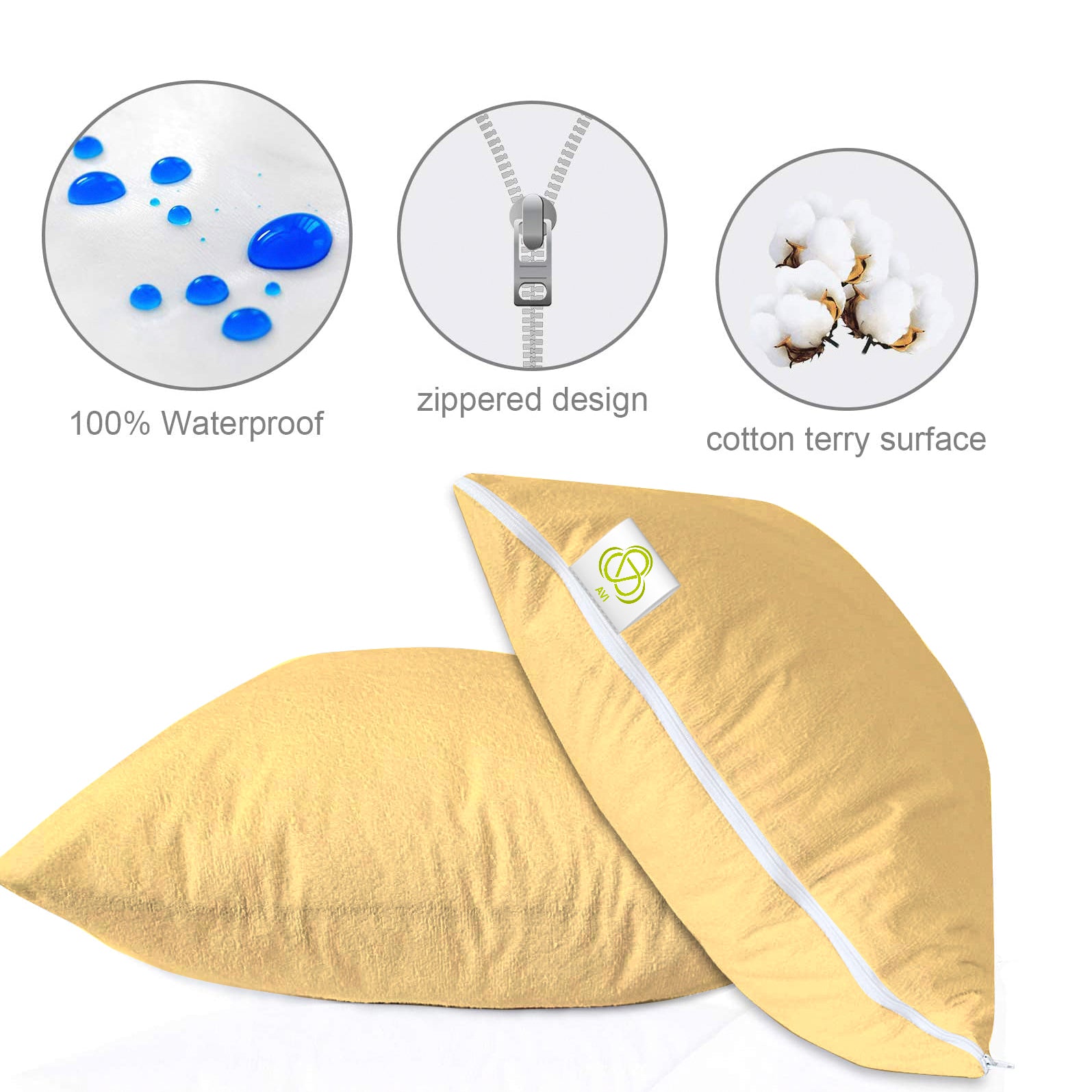 Beige Cushion Protector