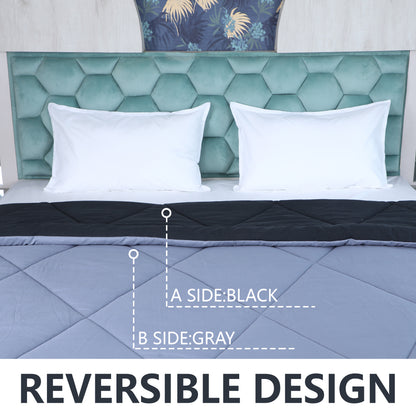 Black & Grey Reversable Comforter