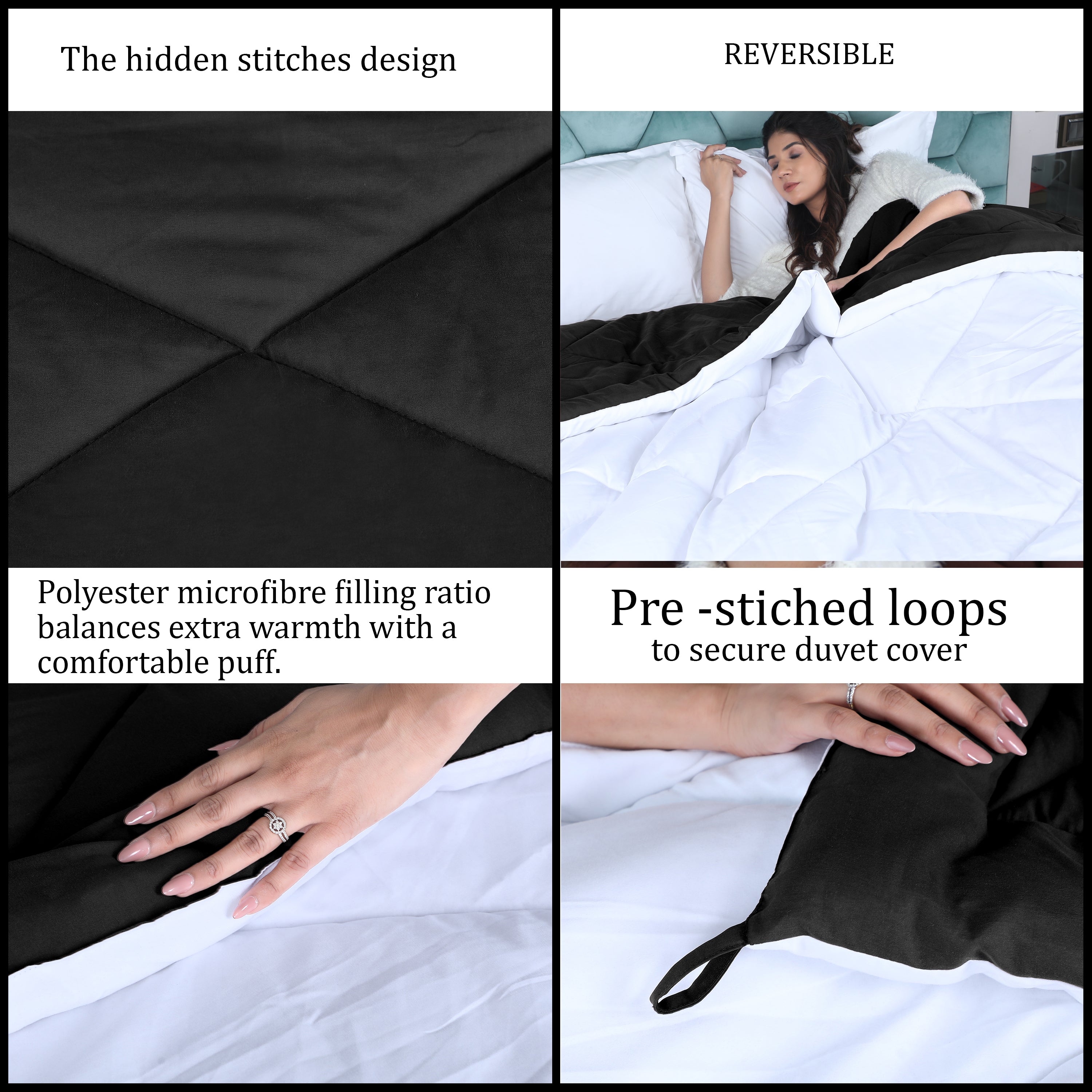 Black & White Reversable Comforter