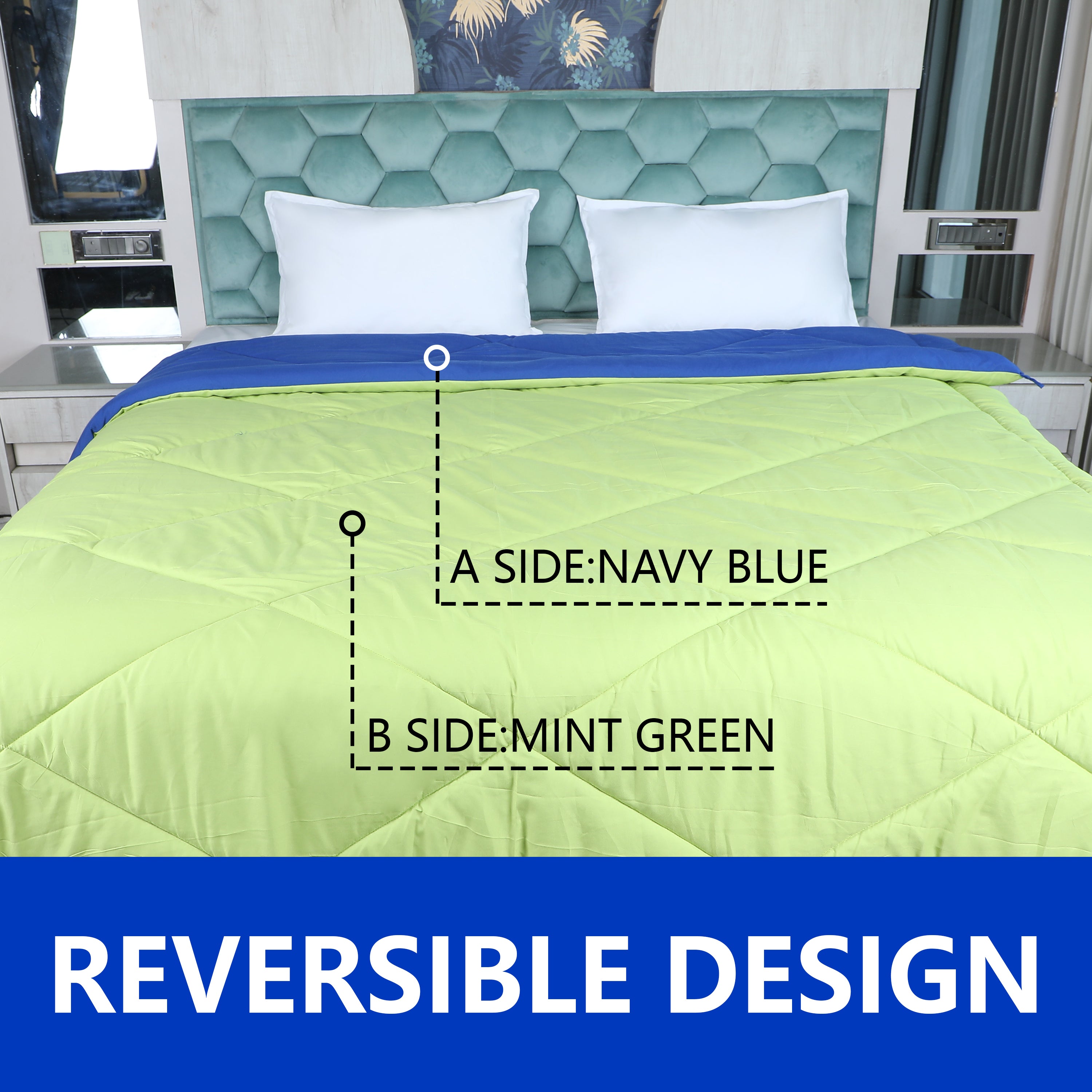 Blue & Green Reversable Comforter