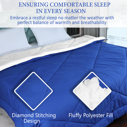 Blue & White Reversable Comforter