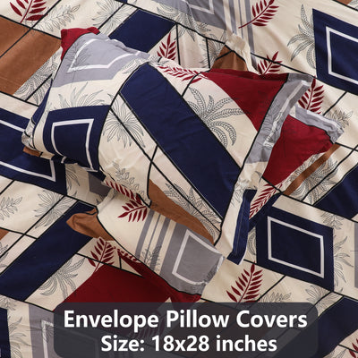 Susane Cadet Polyester Flat Bedsheet with Pillow Cover