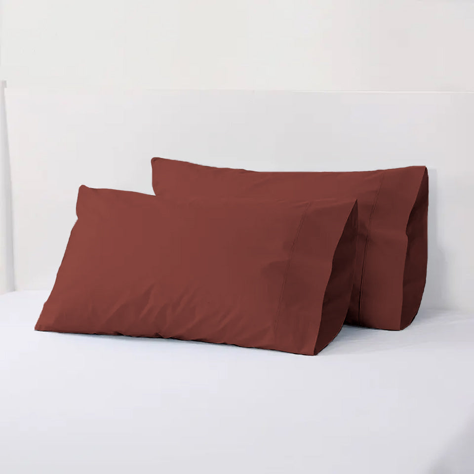 Brown Plain Pillow Covers