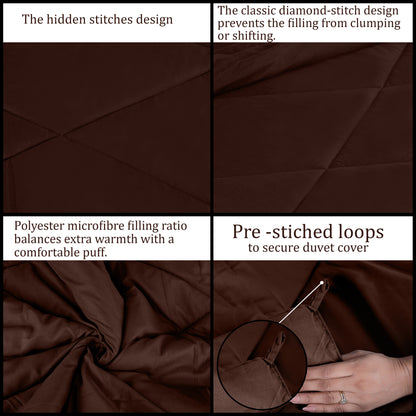 Brown Microfiber Polyester Comforter