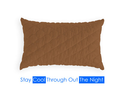 Brown Quilted Pillows