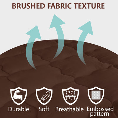 Brown Mattress Topper / Pads #thickness_2-inch-500-gsm
