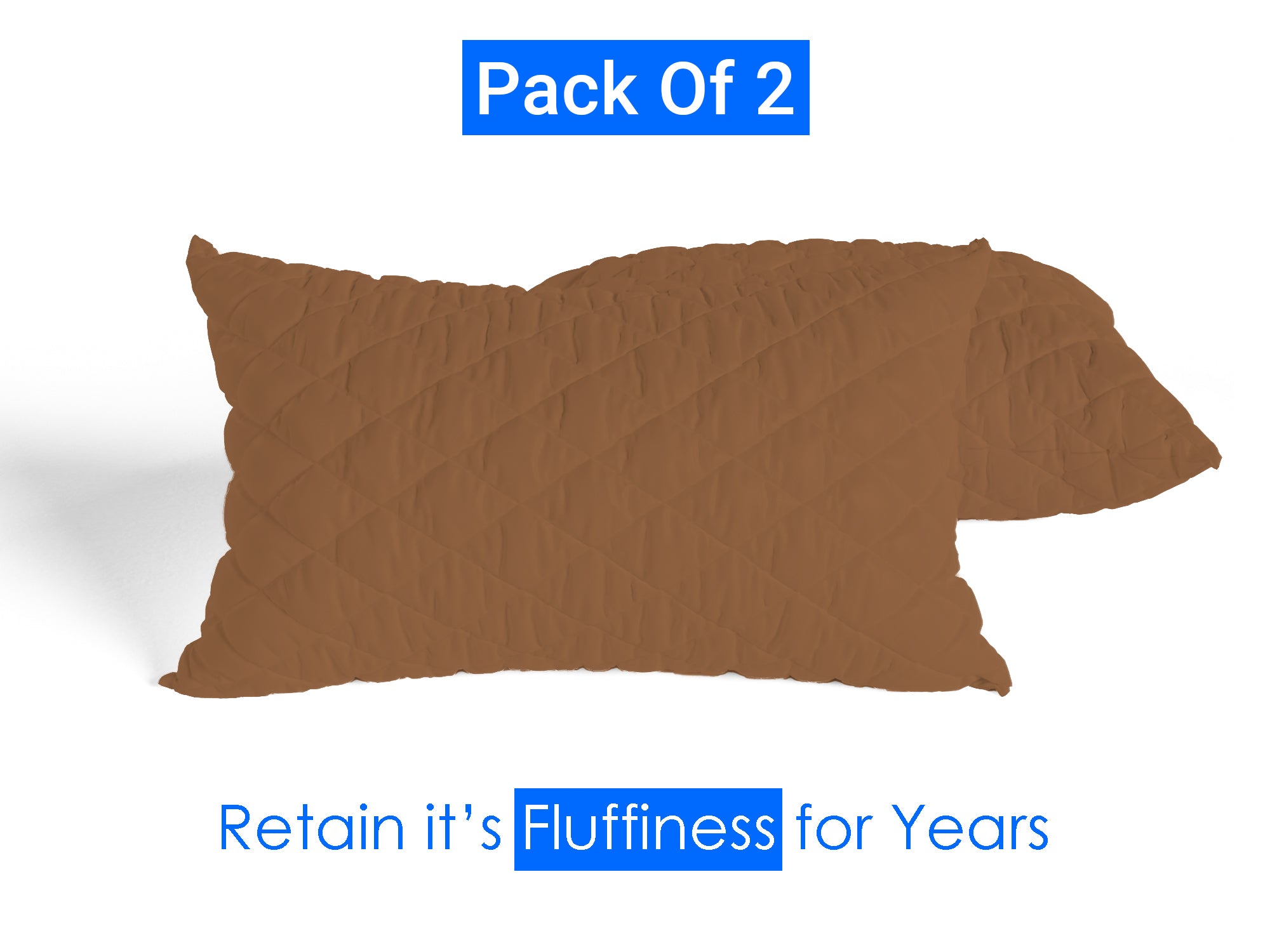 Brown Quilted Pillows