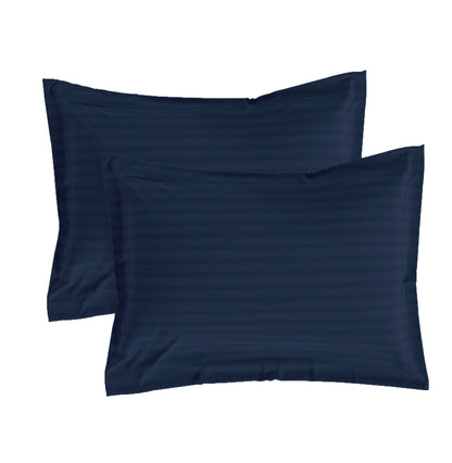 Dark Blue Stripe Pillow Covers