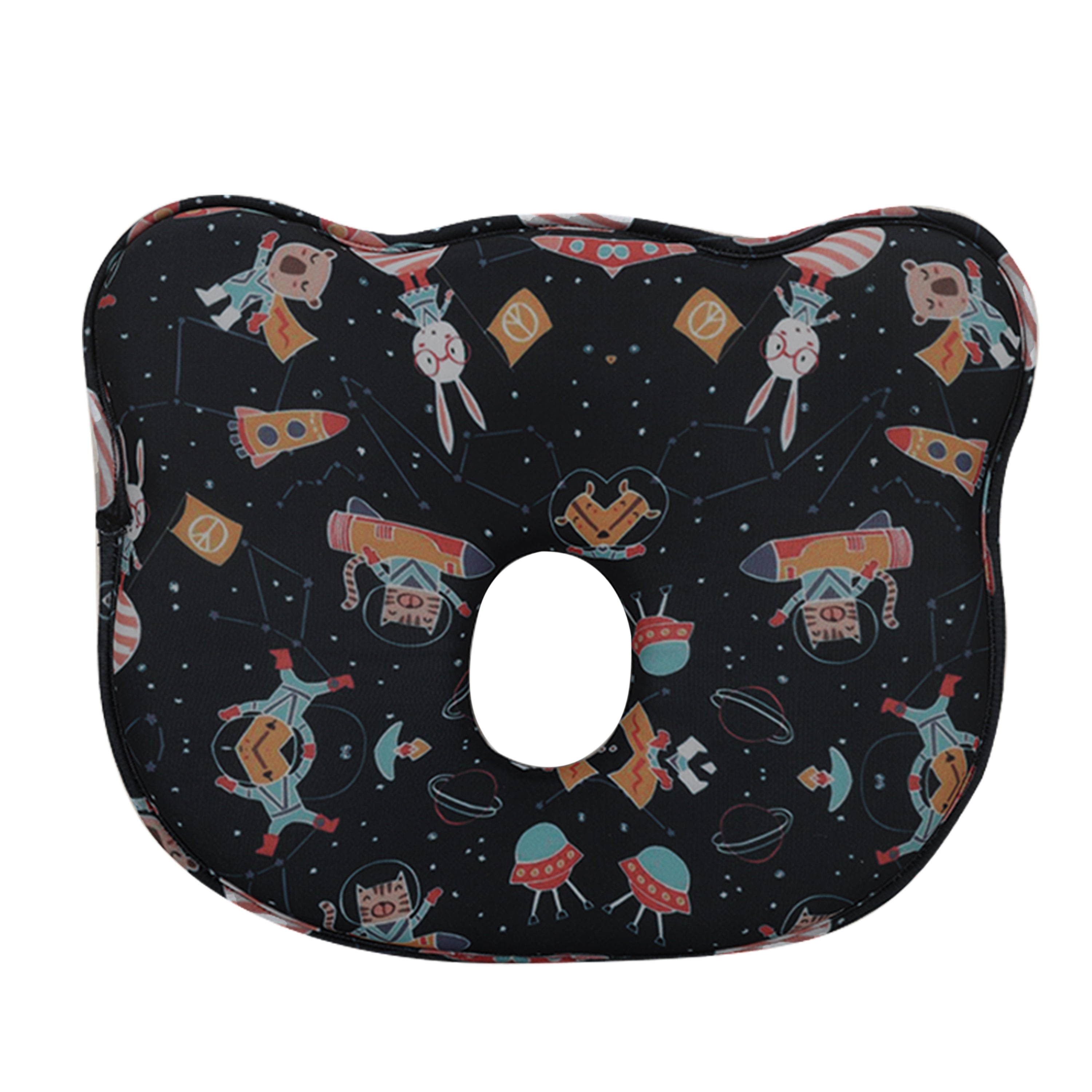 Dark Blue Memory Foam Head Pillow (Space Print)