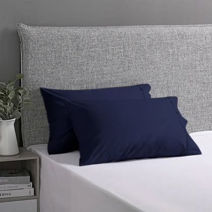 Dark Blue Plain Pillow Covers