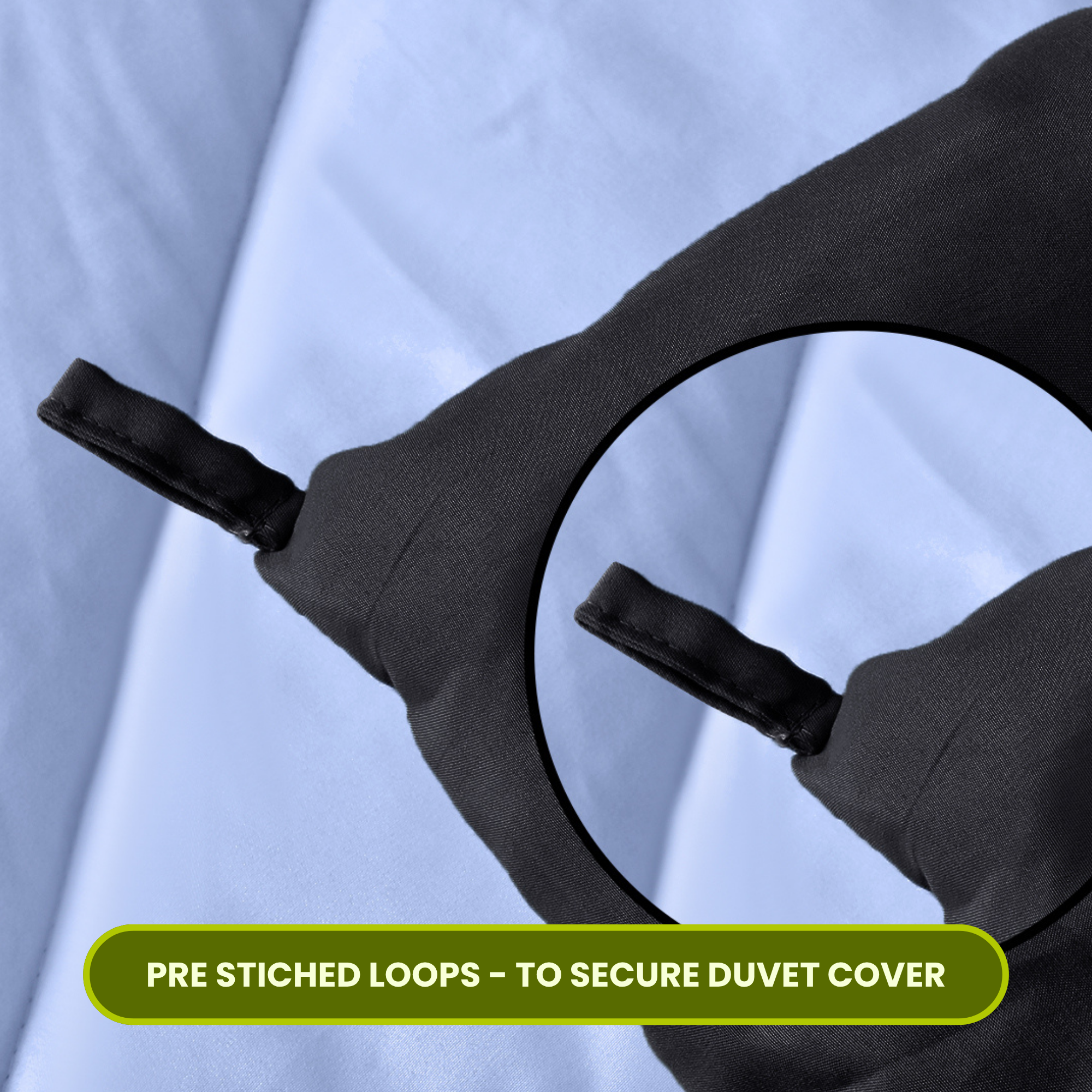 Black & Grey Reversable Comforter/Duvet