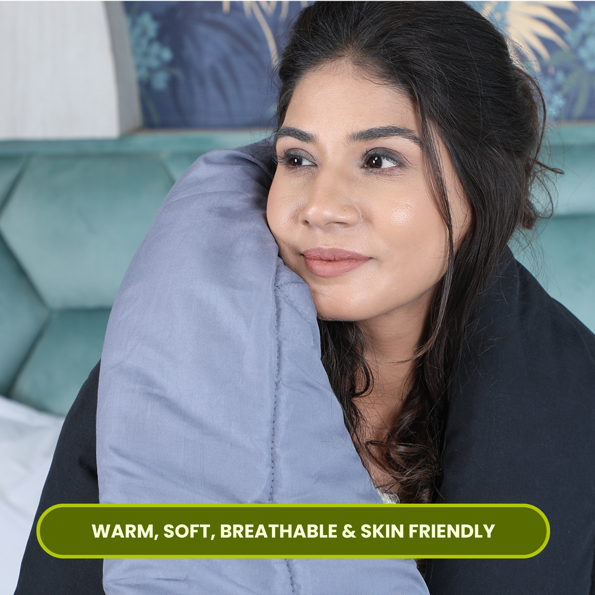 Black & Grey Reversable Comforter/Duvet