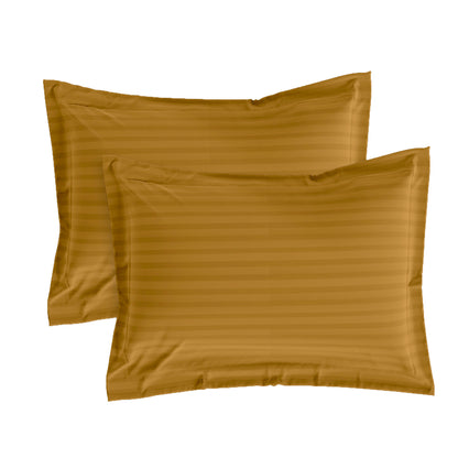 Gold Stripe Pillow Covers