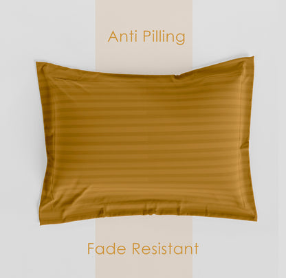 Gold Stripe Pillow Covers