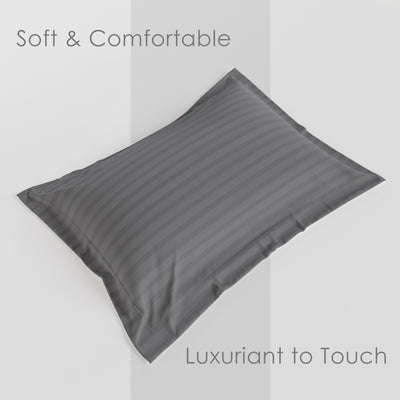 Grey Stripe Pillow Covers