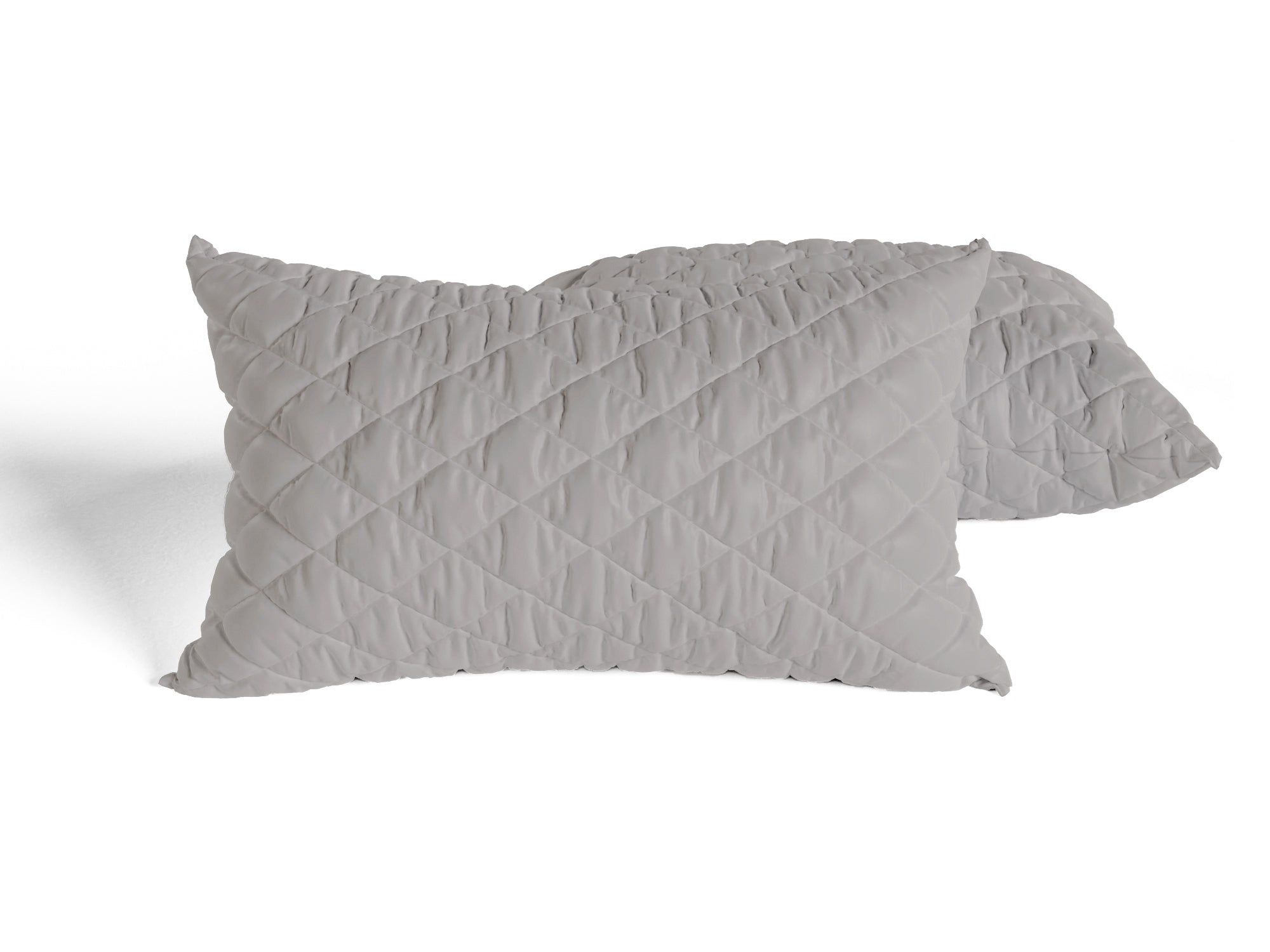 Grey Quilted Pillows