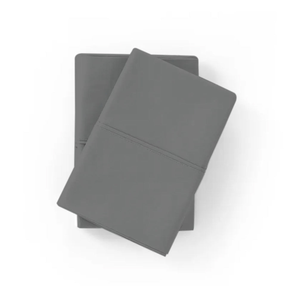 Grey Plain Pillow Covers