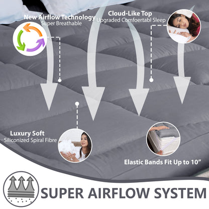 Grey Mattress Topper / Pads 