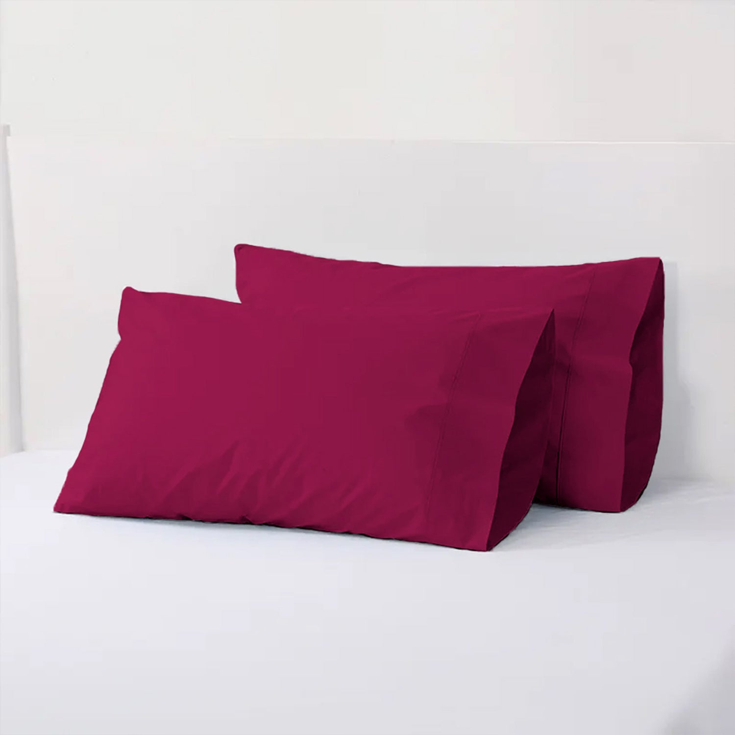 Maroon Plain Pillow Covers