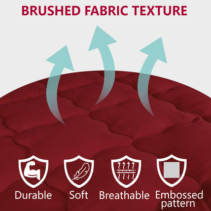 Maroon Mattress Topper / Pads 