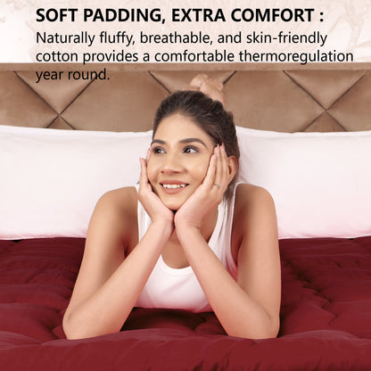 Maroon Mattress Topper / Pads 