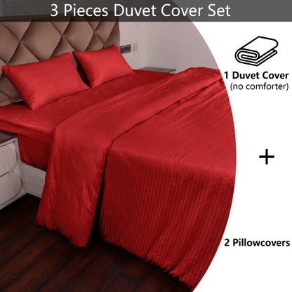 Maroon Stripe Duvet Covers