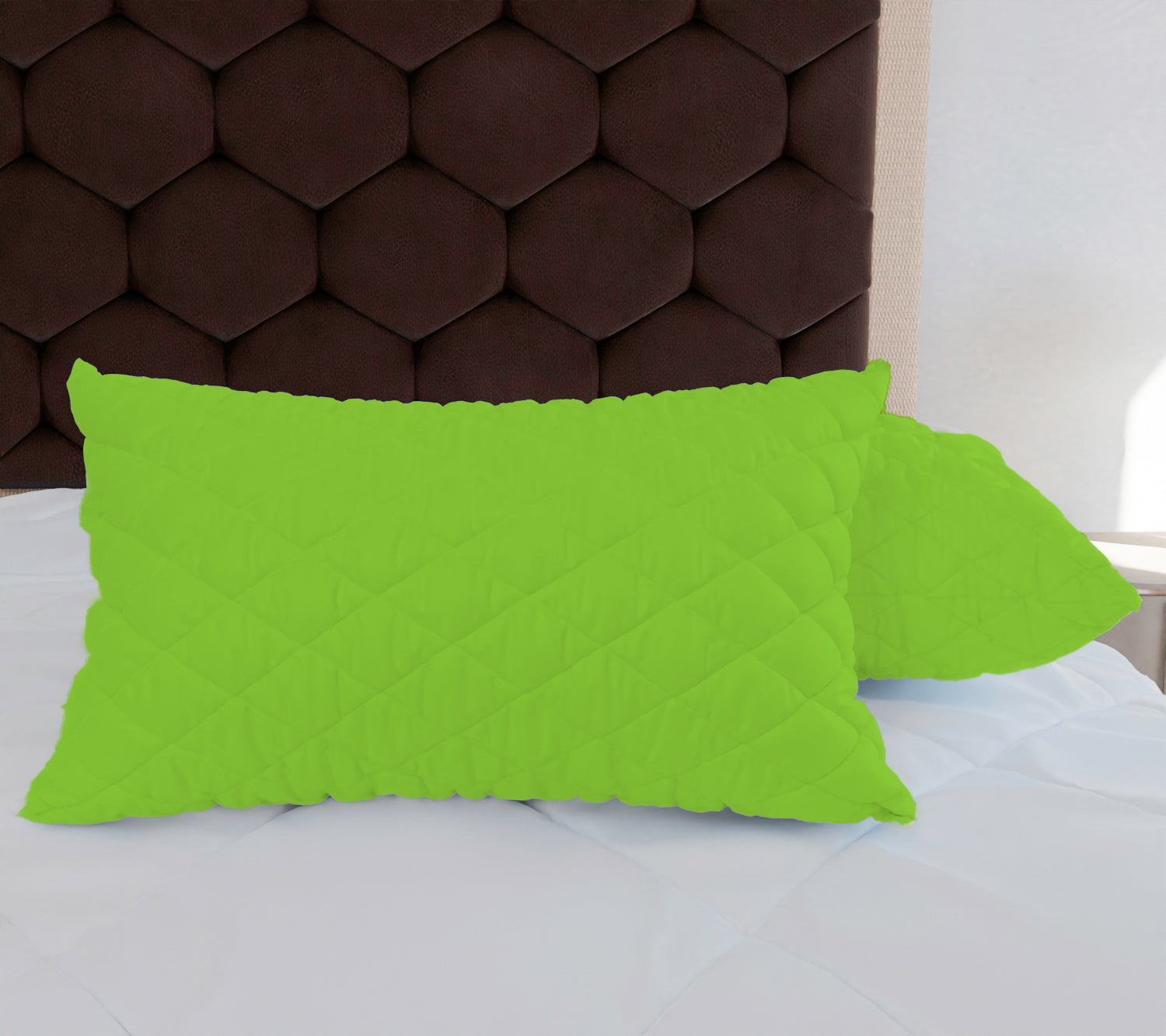 Mint Green Quilted Pillows