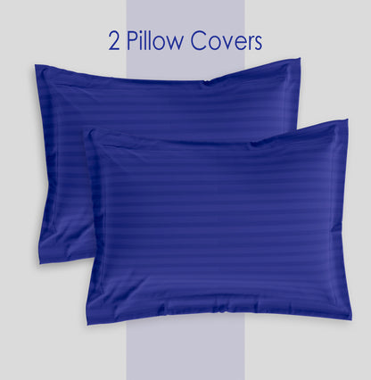 Navy Blue Stripe Pillow Covers